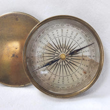 Victorian Brass Pocket Compass c.1840