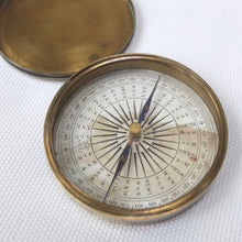 Victorian Brass Pocket Compass c.1840