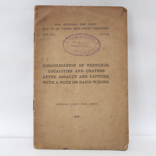 WW1 Mine Craters and Trenches Manual (1916)
