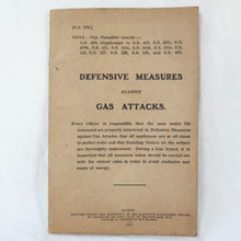 Defensive Measures Against Gas Attacks (1917) | WW1 War Office Manual