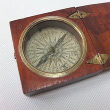 Georgian Mahogany Pocket Compass c.1825