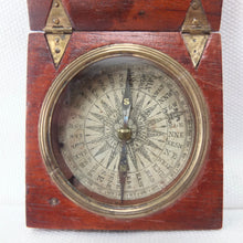 Georgian Mahogany Pocket Compass c.1825