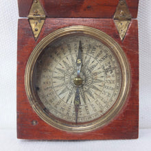 Georgian Mahogany Pocket Compass c.1825