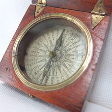 Georgian Mahogany Pocket Compass c.1825