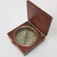 Georgian Mahogany Pocket Compass c.1825