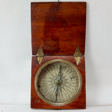 Georgian Mahogany Pocket Compass c.1825