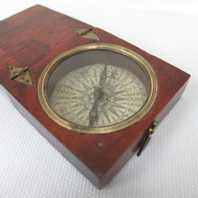 Georgian Mahogany Pocket Compass c.1825