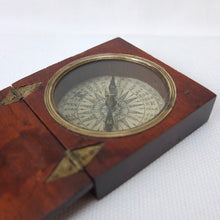 Georgian Mahogany Pocket Compass c.1825