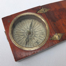 Georgian Mahogany Pocket Compass c.1825