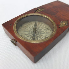 Georgian Mahogany Pocket Compass c.1825