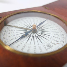 Francis Barker Wooden Pocket Compass c.1850