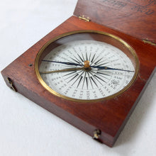 Francis Barker Wooden Pocket Compass c.1850