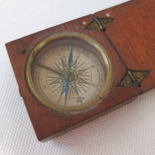 Georgian Wooden Cased English Pocket Compass