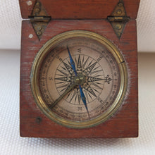 Georgian Wooden Cased English Pocket Compass