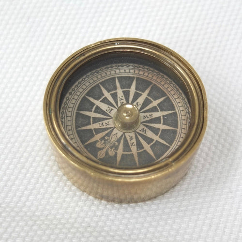 Georgian Brass Box Pocket Compass c.1835