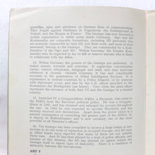 The German Intelligence Service (1945) | SHAEF Handbook