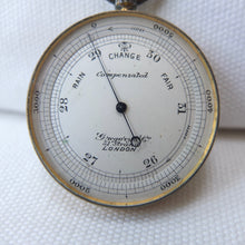 W. Gregory & Co. Pocket Altimeter Barometer c.1900