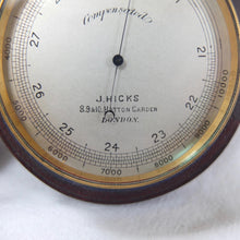 J. Hicks Pocket Altimeter Barometer c.1880