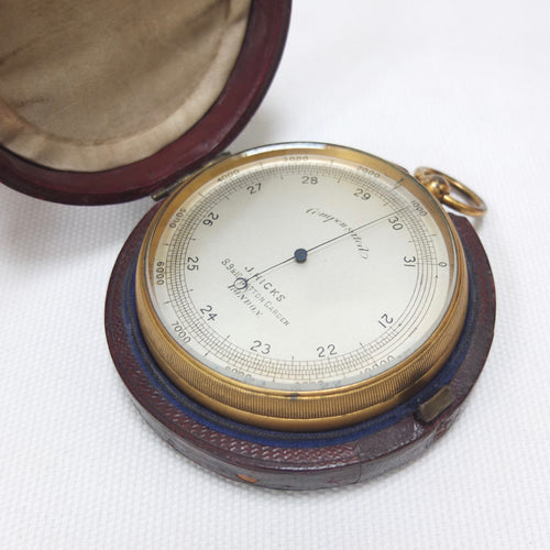 J. Hicks, Hatton Garden | Pocket Altimeter Barometer c.1880