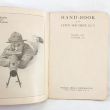 WW1 Savage Lewis Machine Gun Manual (1917)