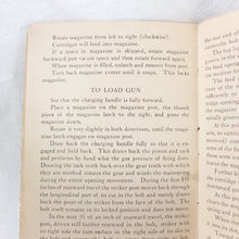 WW1 Savage Lewis Machine Gun Manual (1917)