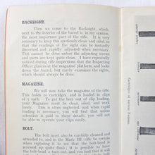 WW1 Lee Enfield Rifle Musketry Handbook