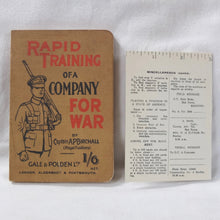 Rapid Training of a Company For War (1915)