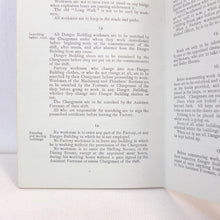 WW1 Munitions Factory Rules (1916)