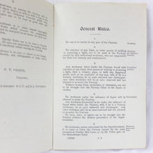 WW1 Munitions Factory Rules (1916)