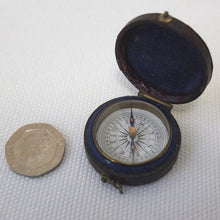 Victorian Pocket Leather Cased Compass 1870