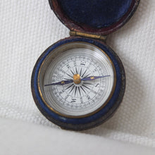Victorian Pocket Leather Cased Compass 1870