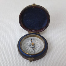 Victorian Pocket Leather Cased Compass 1870