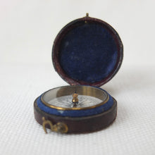Victorian Pocket Leather Cased Compass 1870