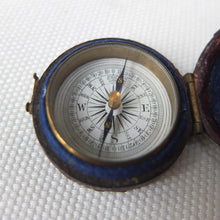 Victorian Pocket Leather Cased Compass 1870