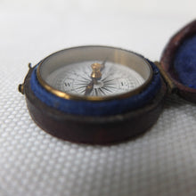 Victorian Pocket Leather Cased Compass 1870