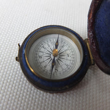 Victorian Pocket Leather Cased Compass 1870