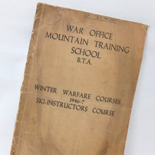 War Office Mountain Warfare Skiing Manual